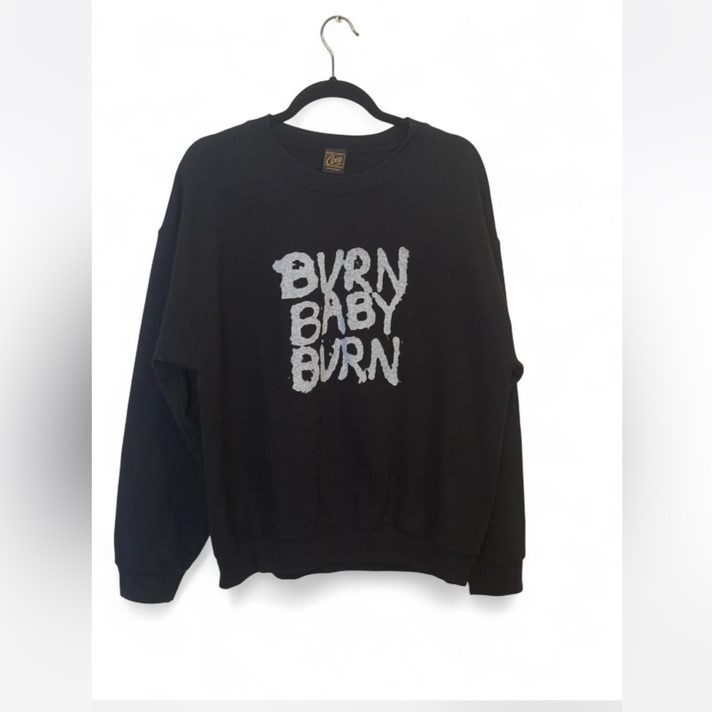 Obey Burn Baby Burn Crew Neck Sweater